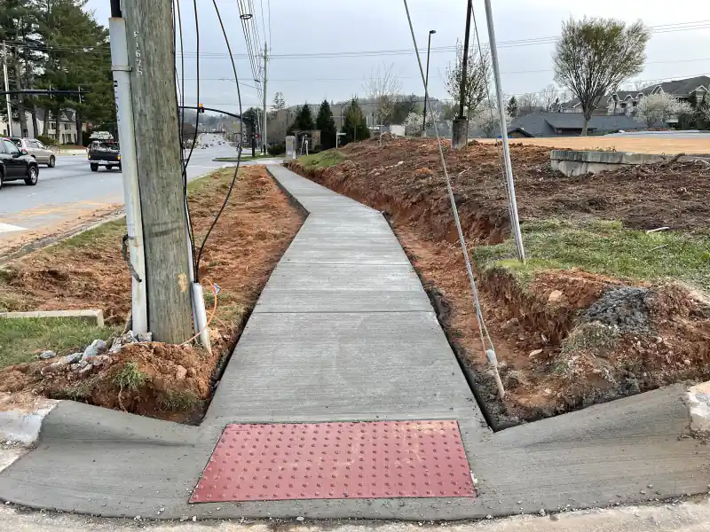 Commercial concrete work by Ace Concrete Construction
