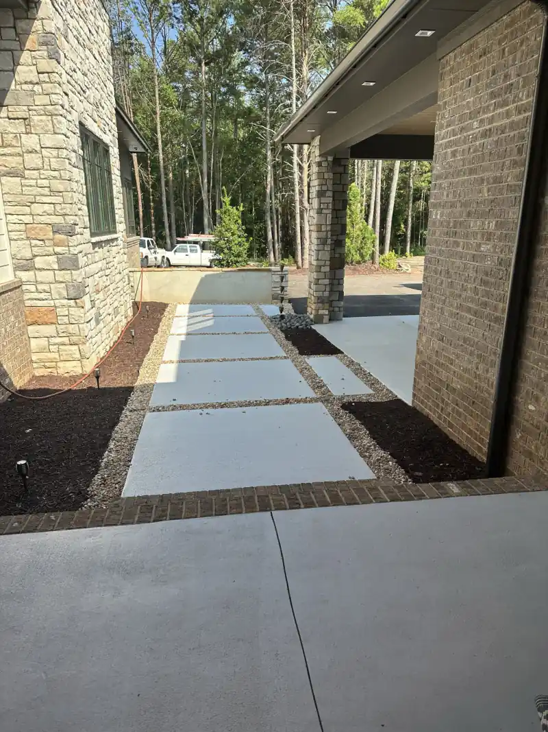 Decorative stamped concrete by Ace Concrete Construction