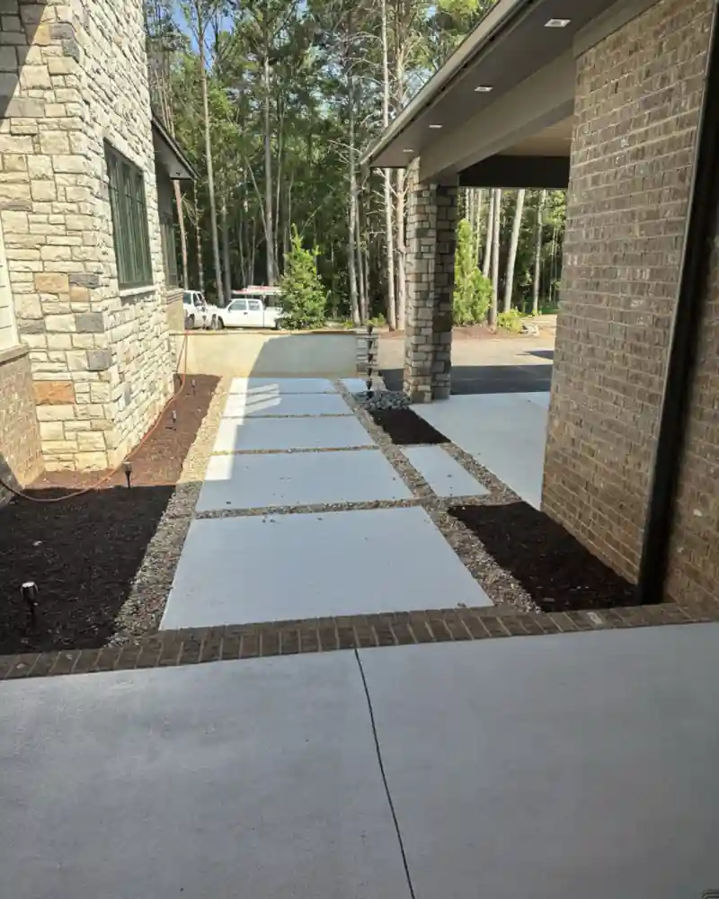 Decorative stamped concrete by Ace Concrete Construction