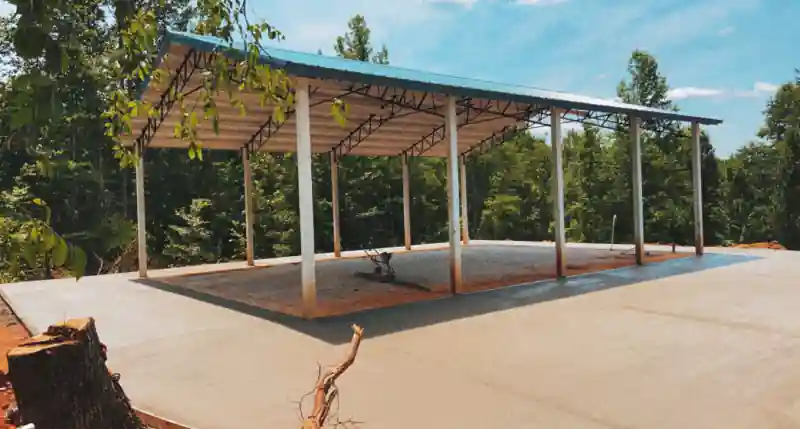 A concrete slab poured by Ace Concrete Construction