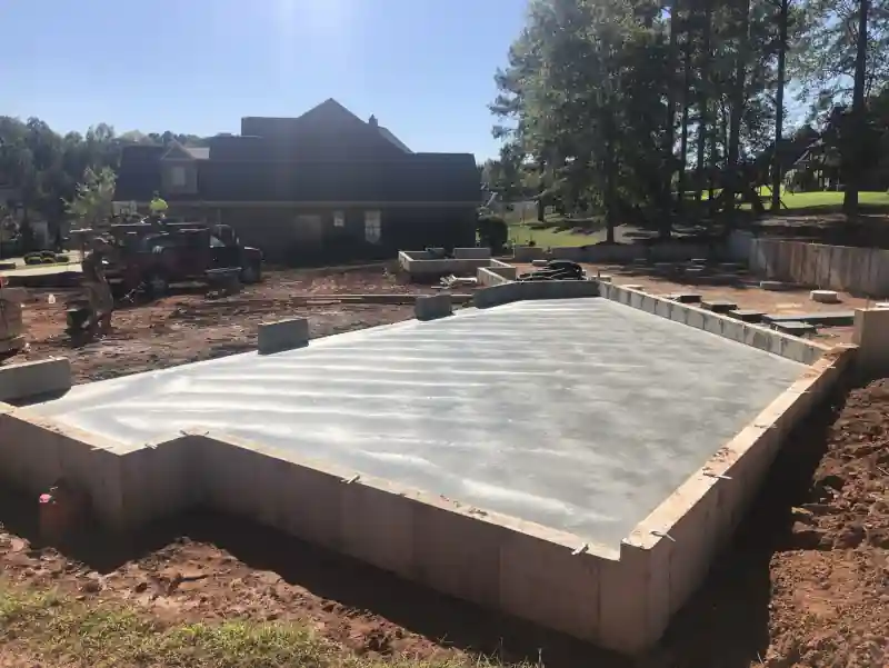 Foundation and retaining wall work by Ace Concrete Construction