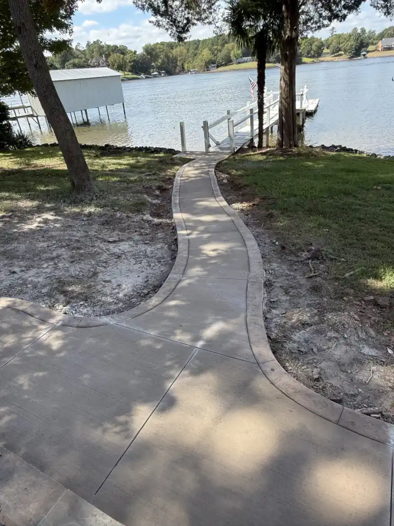 Decorative stamped concrete by Ace Concrete Construction