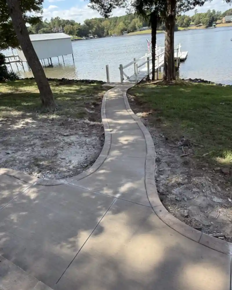 Decorative stamped concrete by Ace Concrete Construction