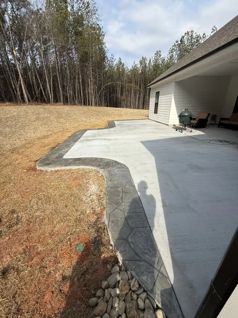 Decorative stamped concrete by Ace Concrete Construction