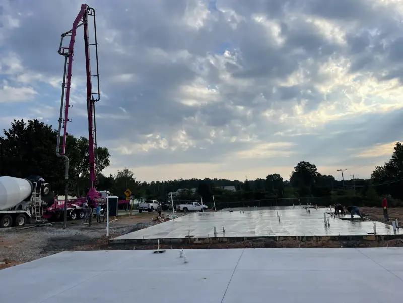 Commercial concrete work by Ace Concrete Construction
