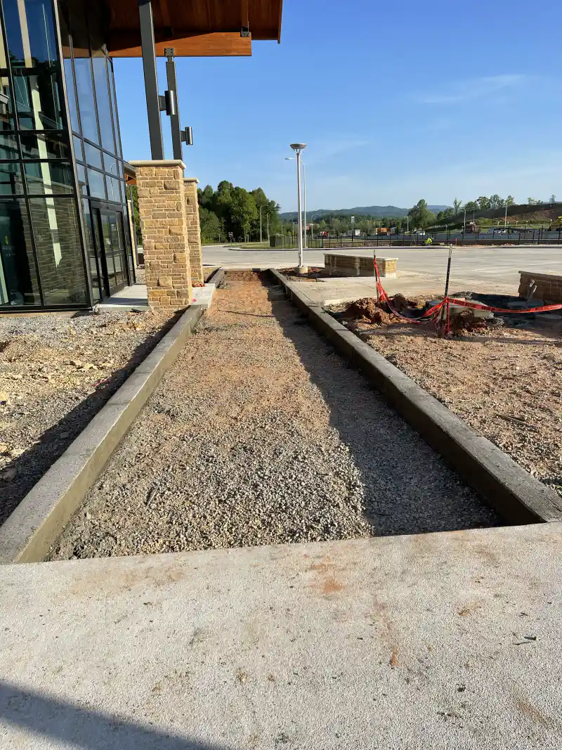 Commercial concrete work by Ace Concrete Construction