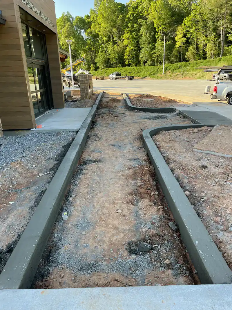 Commercial concrete work by Ace Concrete Construction