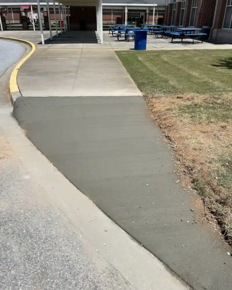 Commercial concrete work by Ace Concrete Construction