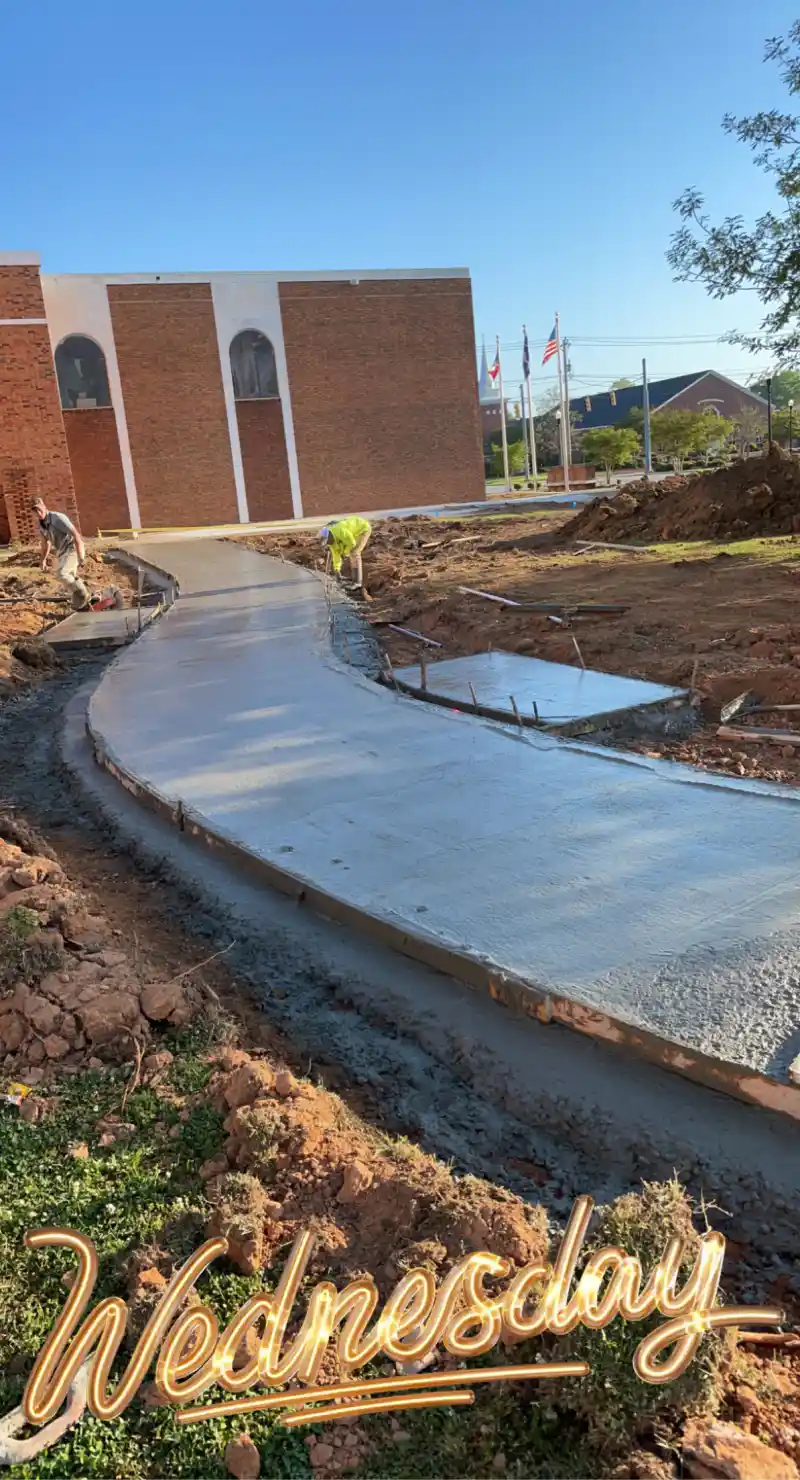 Commercial concrete work by Ace Concrete Construction