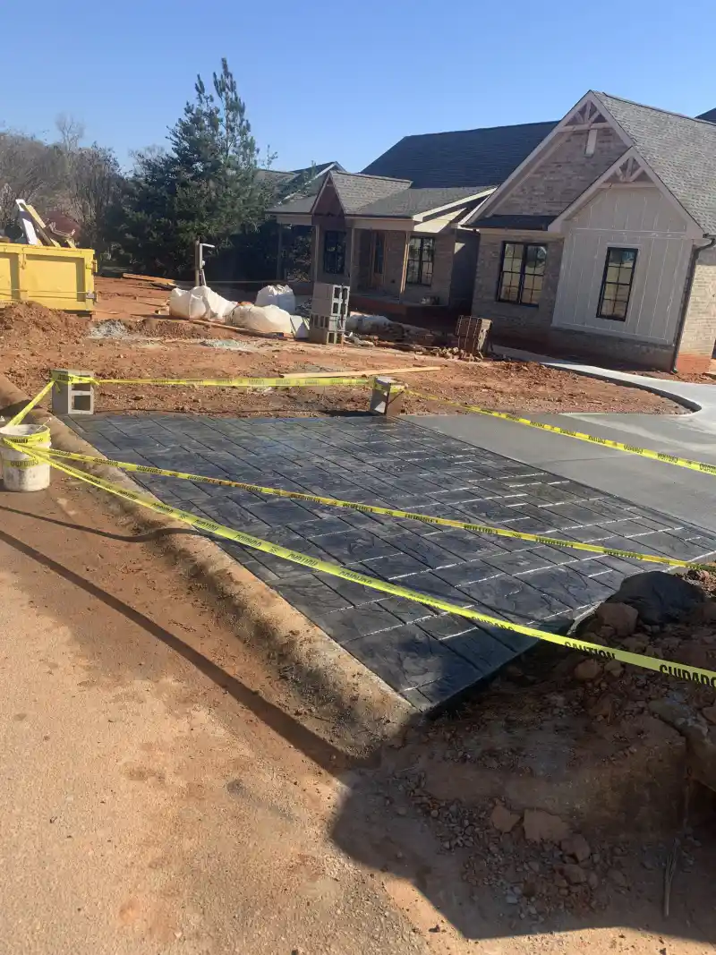 Decorative concrete finish by Ace Concrete Construction