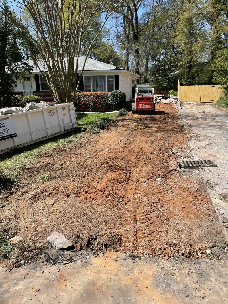 Concrete driveway poured by Ace Concrete Construction