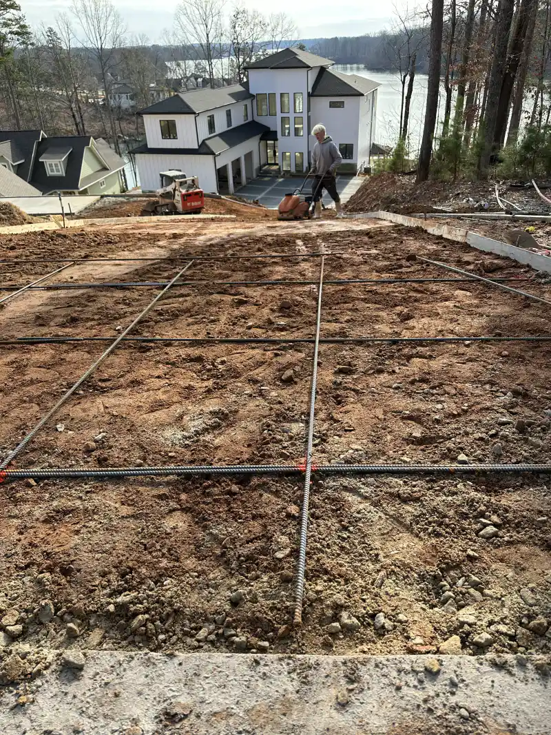 Concrete driveway poured by Ace Concrete Construction