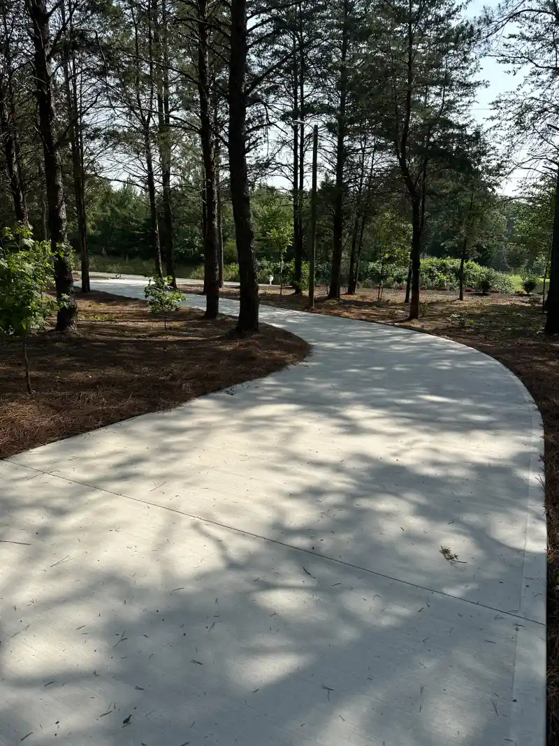 Concrete driveway poured by Ace Concrete Construction