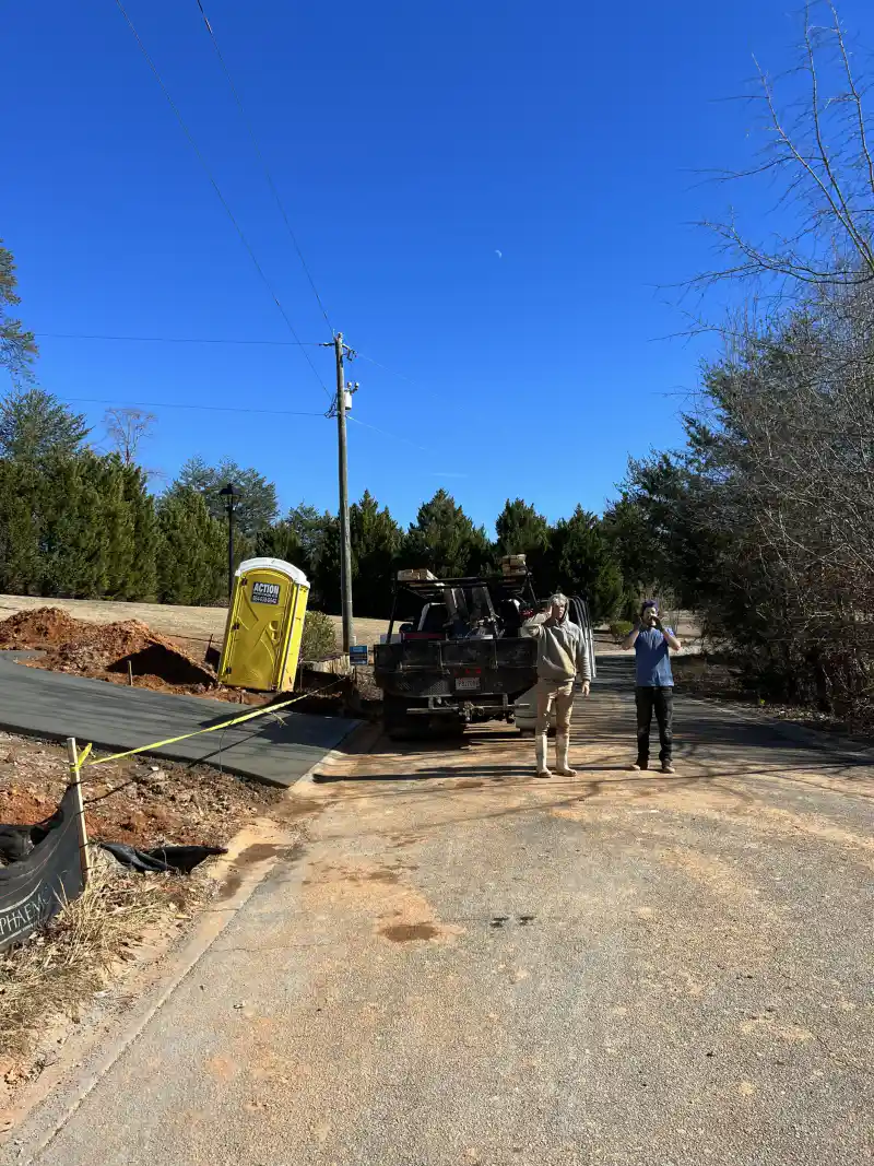 Concrete driveway poured by Ace Concrete Construction