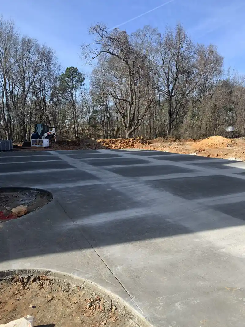 Concrete driveway poured by Ace Concrete Construction