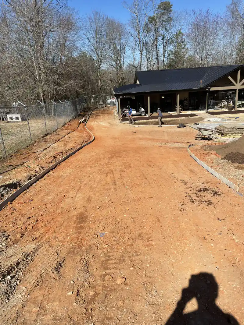 Concrete driveway poured by Ace Concrete Construction
