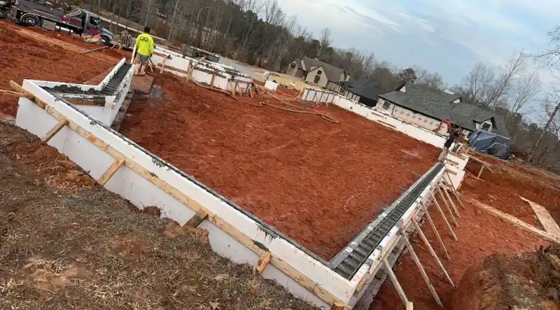 Foundation or retaining wall built by Ace Concrete Construction