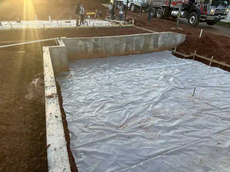Foundation or retaining wall built by Ace Concrete Construction