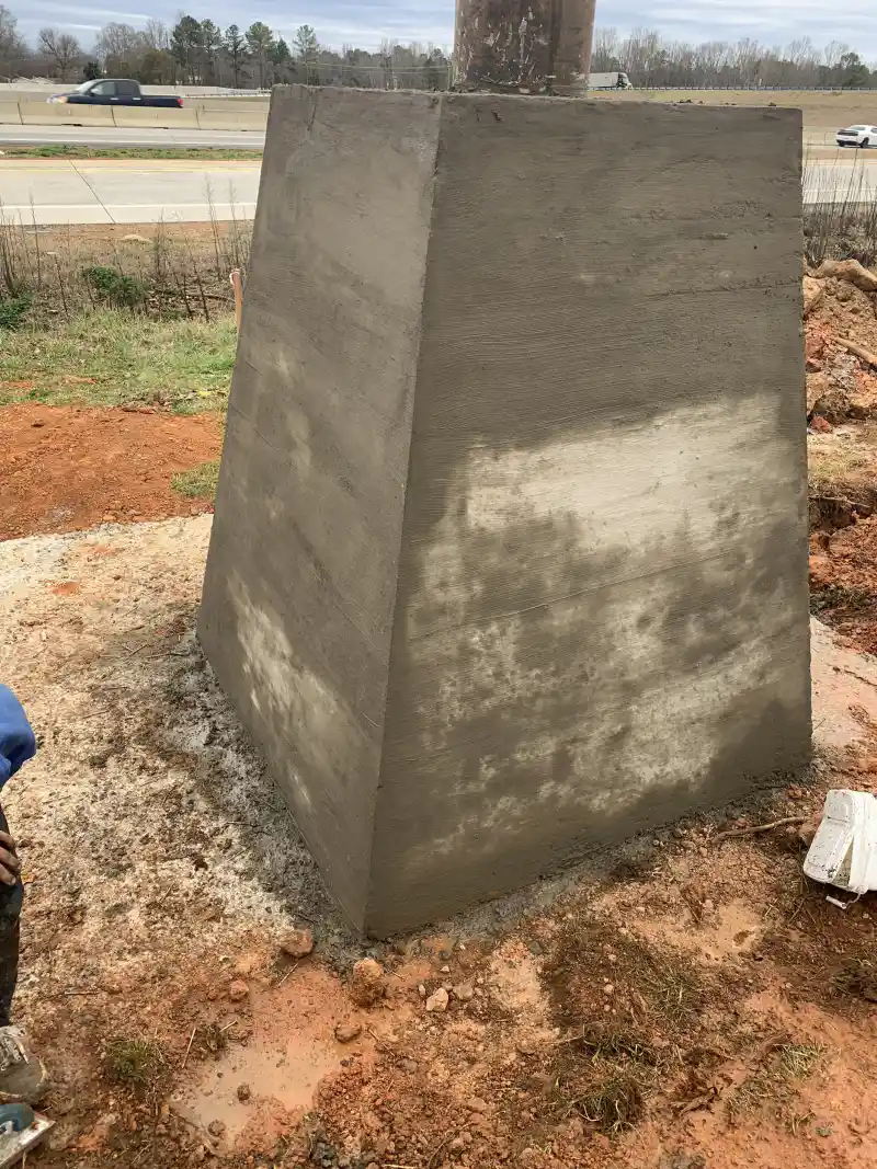 Foundation or retaining wall built by Ace Concrete Construction