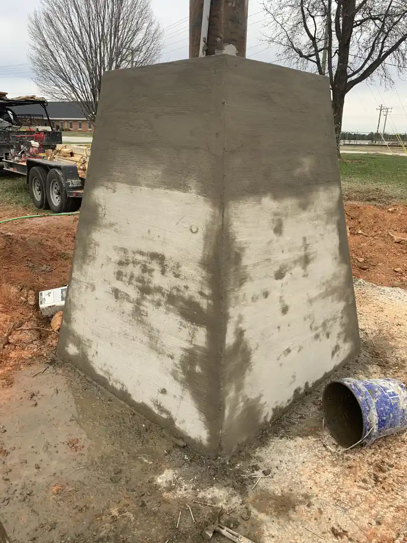 Foundation or retaining wall built by Ace Concrete Construction