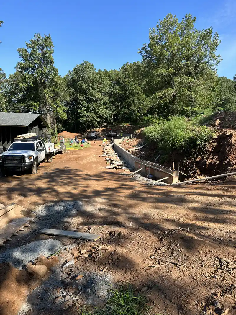 Foundation or retaining wall built by Ace Concrete Construction
