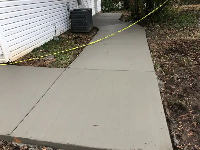 Concrete patio and outdoor living area poured by Ace Concrete Construction