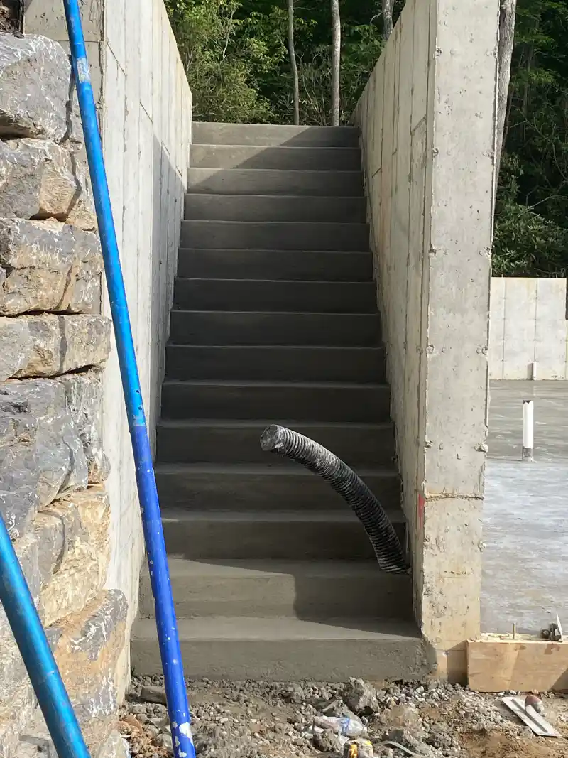 Concrete patio and outdoor living area poured by Ace Concrete Construction