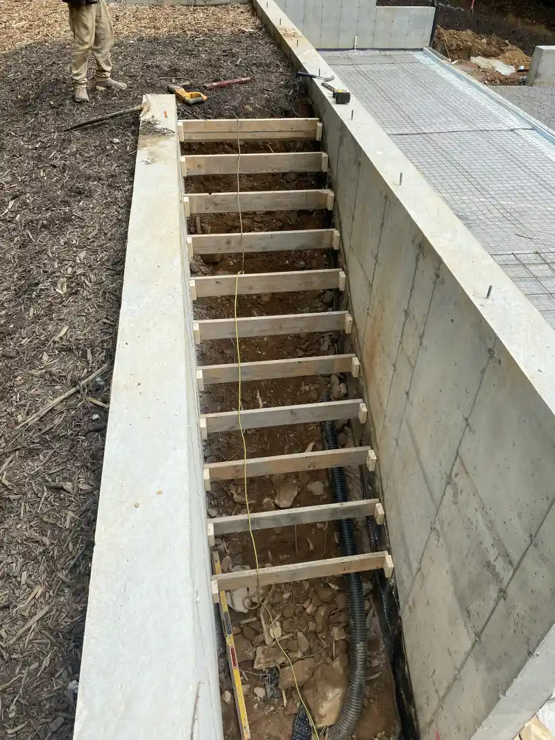 Concrete patio and outdoor living area poured by Ace Concrete Construction