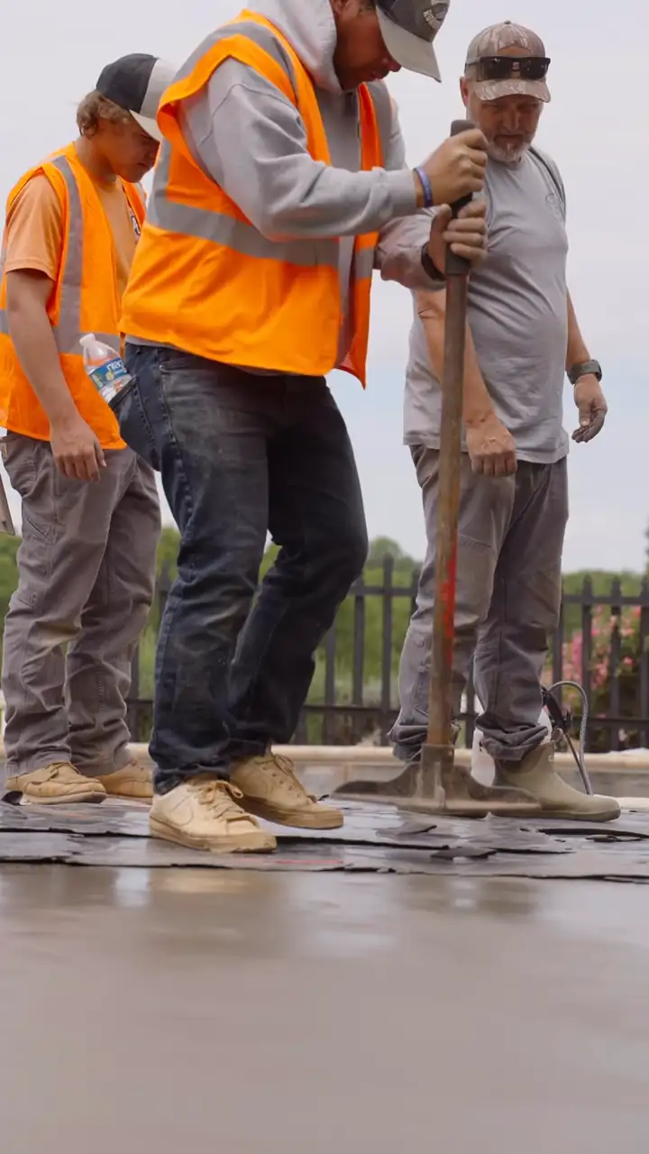 Pouring patios, steps and pool decks - Ace Concrete Construction